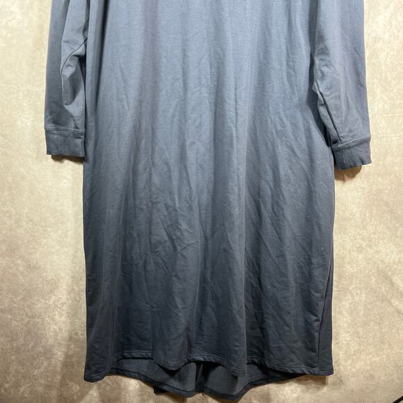 Savage Fenty Robe Womens Size 1X Blue Hooded Open Front Lounge - Picture 4 of 8